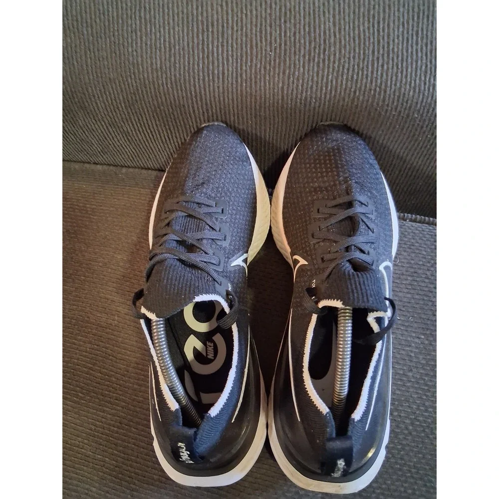 Nike React Infinity‎ Run Flyknit CD4371-002 Men's 11.5 Black Running Shoes